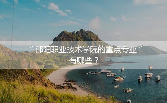 邵阳职业技术学院的重点专业有哪些？